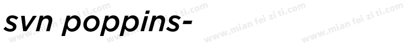 svn poppins字体转换